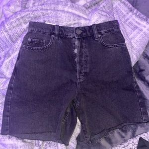 garage 90s style denim black shorts, brand new with tags